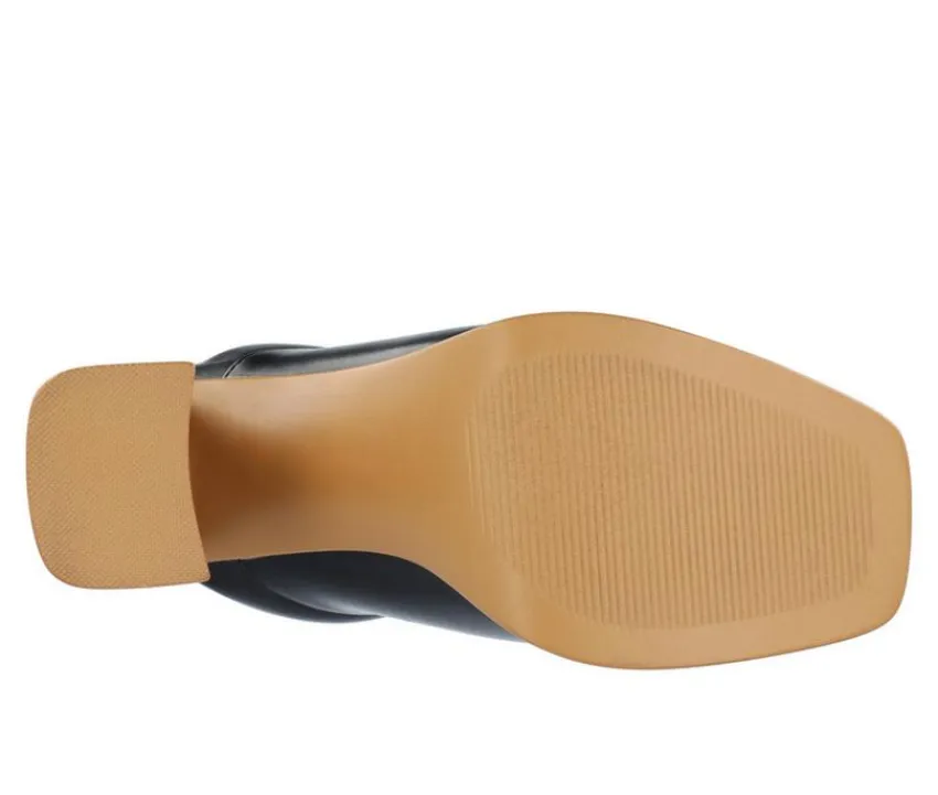 Women's Izara Block Heel Platform Clogs|Journee Collection Outlet