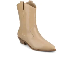 Women's Fritzie Western Boots|Journee Collection Clearance