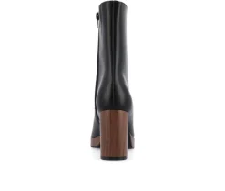 Women's Romer Block Heeled Platform Booties|Journee Collection New