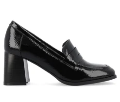 Journee Collection Loafers & Oxfords>Women's Malleah Block Heel Loafers