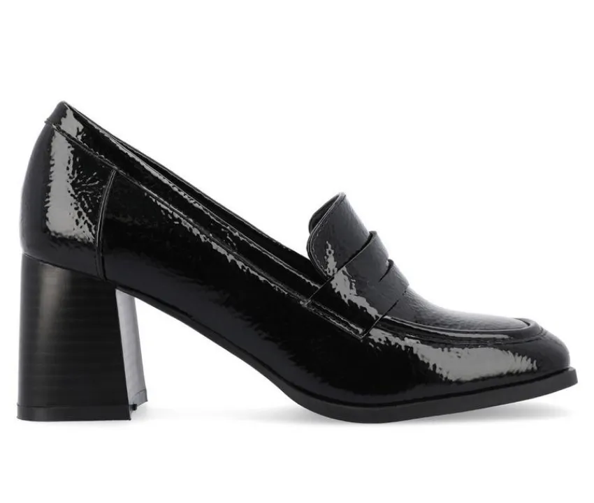Journee Collection Loafers & Oxfords>Women's Malleah Block Heel Loafers