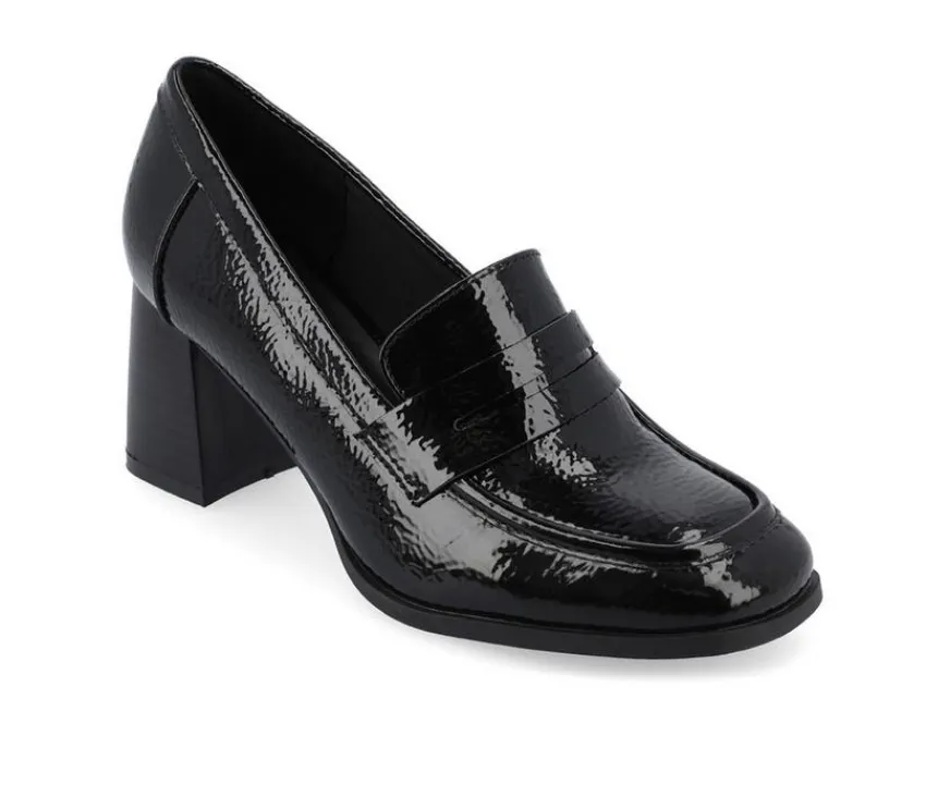 Journee Collection Loafers & Oxfords>Women's Malleah Block Heel Loafers