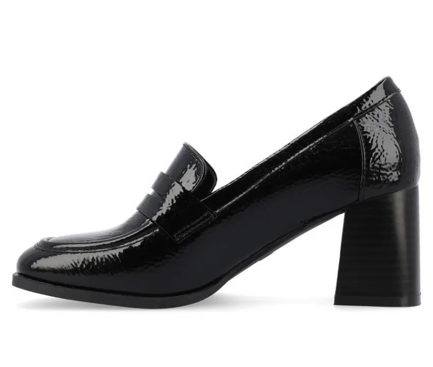 Journee Collection Loafers & Oxfords>Women's Malleah Block Heel Loafers