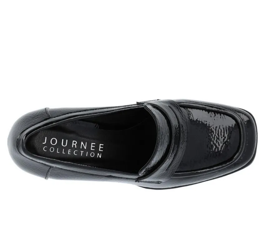 Journee Collection Loafers & Oxfords>Women's Malleah Block Heel Loafers