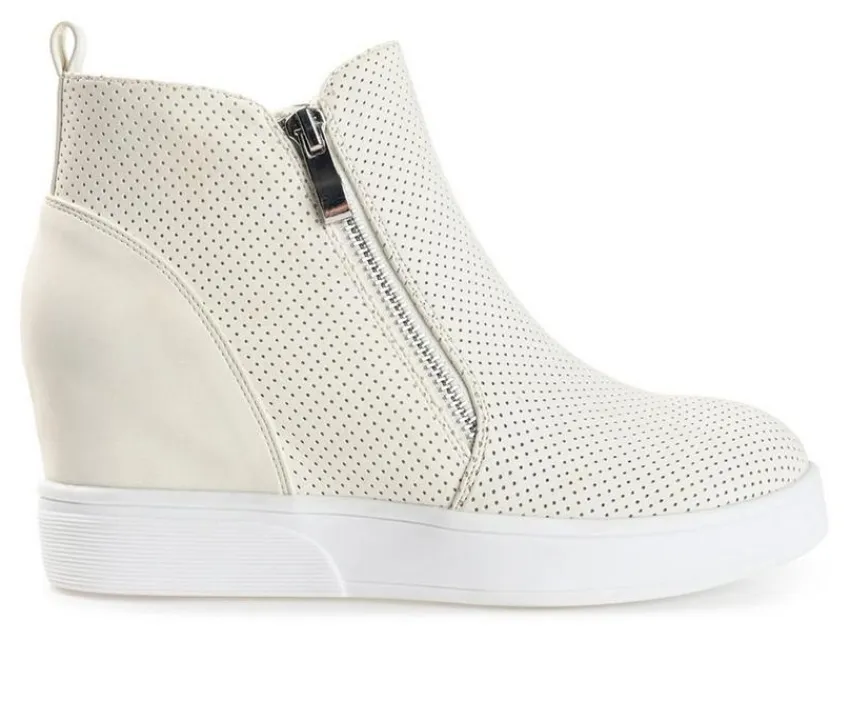 Journee Collection Platform>Women's Pennelope Wedge Sneakers