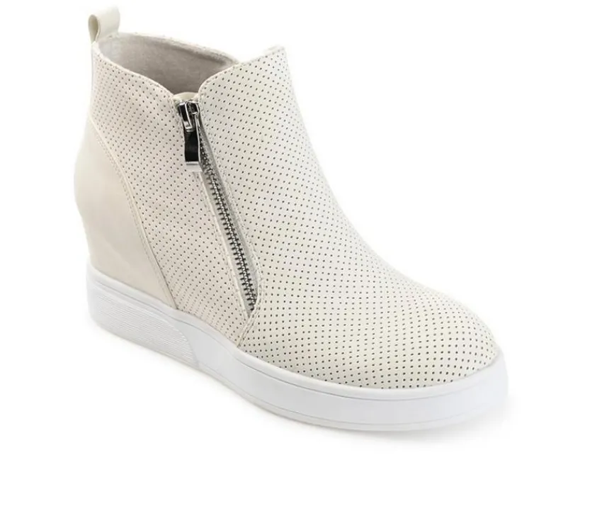 Journee Collection Platform>Women's Pennelope Wedge Sneakers