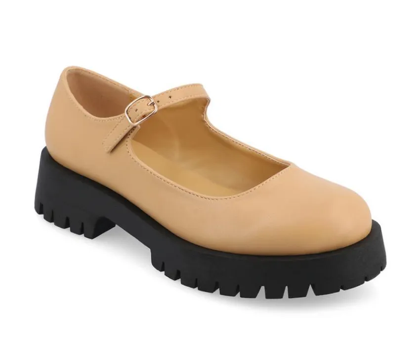 Journee Collection Loafers & Oxfords>Women's Kamie Chunky Mary Janes