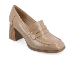 Women's Malleah Block Heel Loafers|Journee Collection Outlet