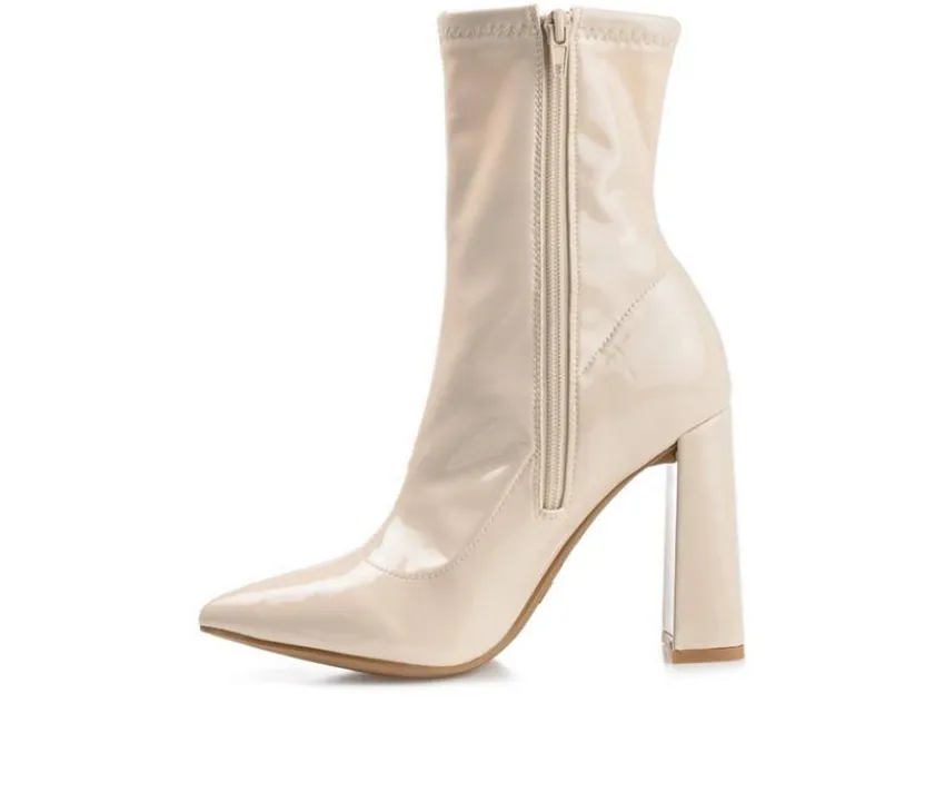 Women's Veralee Heeled Booties|Journee Collection Clearance