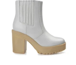Journee Collection Dress>Women's Riplee Platform Block Heel Booties