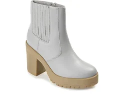 Journee Collection Dress>Women's Riplee Platform Block Heel Booties