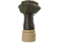 Women's Irrah Heeled Combat Booties|Journee Collection