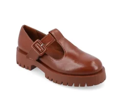 Journee Collection Loafers & Oxfords>Women's Suvi Chunky T-Strap Mary Janes
