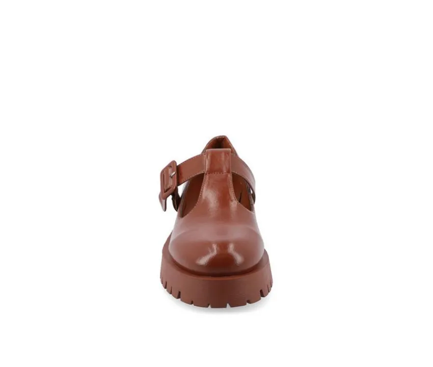 Journee Collection Loafers & Oxfords>Women's Suvi Chunky T-Strap Mary Janes