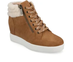 Women's Clarity Wedges|Journee Collection Clearance