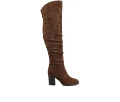 Journee Collection Wide Calf|Dress>Women's Kaison Wide Calf Over-The-Knee Boots
