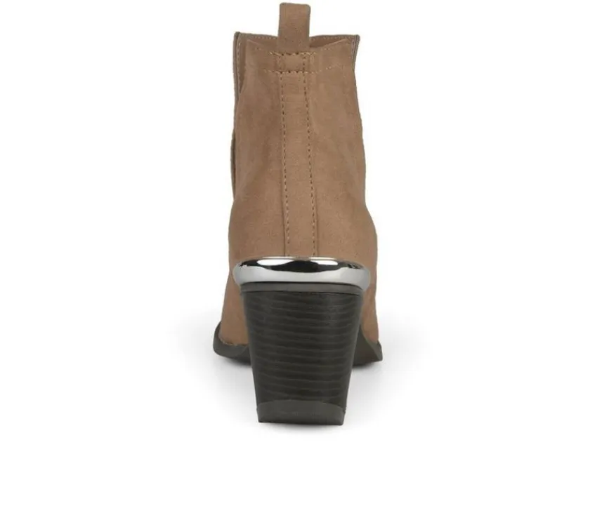Journee Collection Cowboy & Western>Women's Issla Side Slit Booties