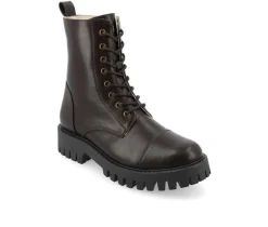 Journee Collection Lace Up>Women's Aaley Combat Boots