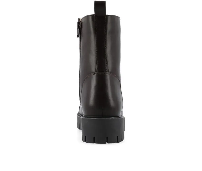 Journee Collection Lace Up>Women's Aaley Combat Boots
