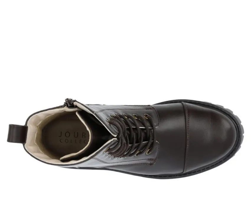 Journee Collection Lace Up>Women's Aaley Combat Boots