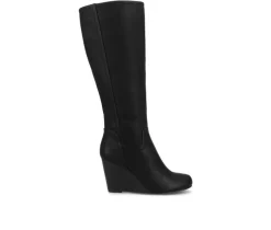 Women's Langly Wide Calf Knee High Boots|Journee Collection Clearance