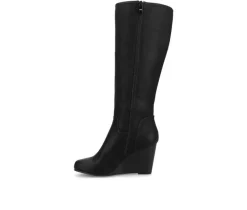 Women's Langly Wide Calf Knee High Boots|Journee Collection Clearance