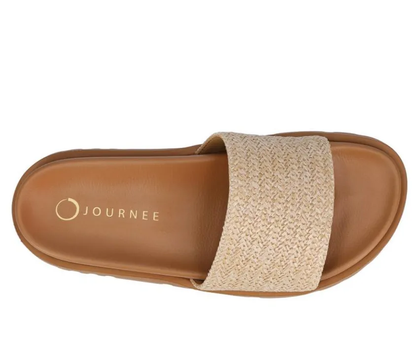 Journee Collection Sandals>Women's Starr Footbed Sandals