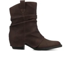 Journee Collection Cowboy & Western|Boots & Booties>Women's Wynette Booties