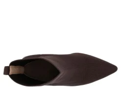 Women's Noralinn Heeled Stretch Knit Booties|Journee Collection Best