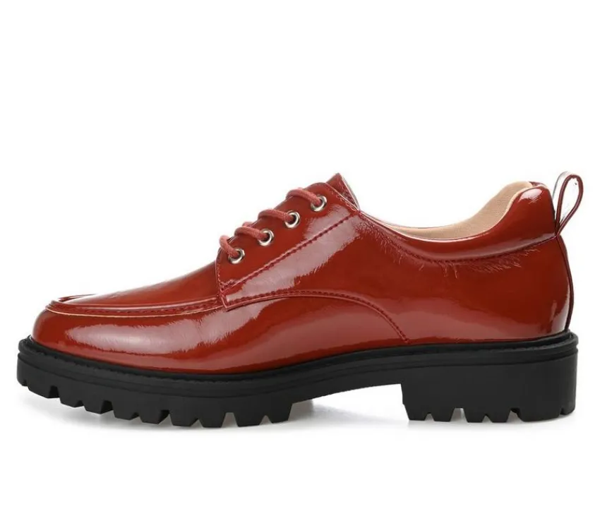 Women's Zina Lugged Oxfords|Journee Collection Outlet