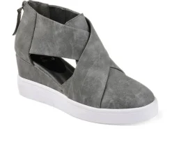 Journee Collection Platform>Women's Seena Wedge Sneakers