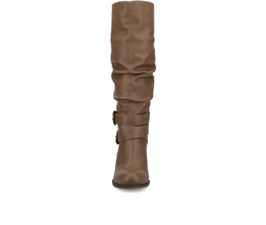 Journee Collection Wide Calf|Moto>Women's Late Wide Calf Knee High Boots