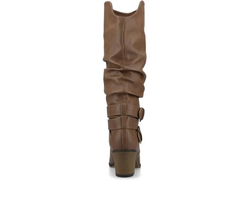 Journee Collection Wide Calf|Moto>Women's Late Wide Calf Knee High Boots