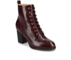 Journee Collection Lace Up>Women's Baylor Lace-Up Booties