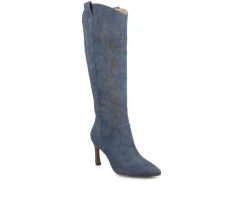 Journee Collection Cowboy & Western|Boots & Booties>Women's Laramie Knee High Boots