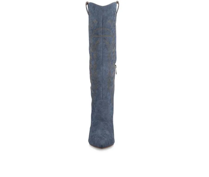 Journee Collection Cowboy & Western|Boots & Booties>Women's Laramie Knee High Boots