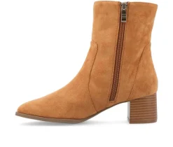 Women's Hayven Block Heel Booties|Journee Collection Outlet