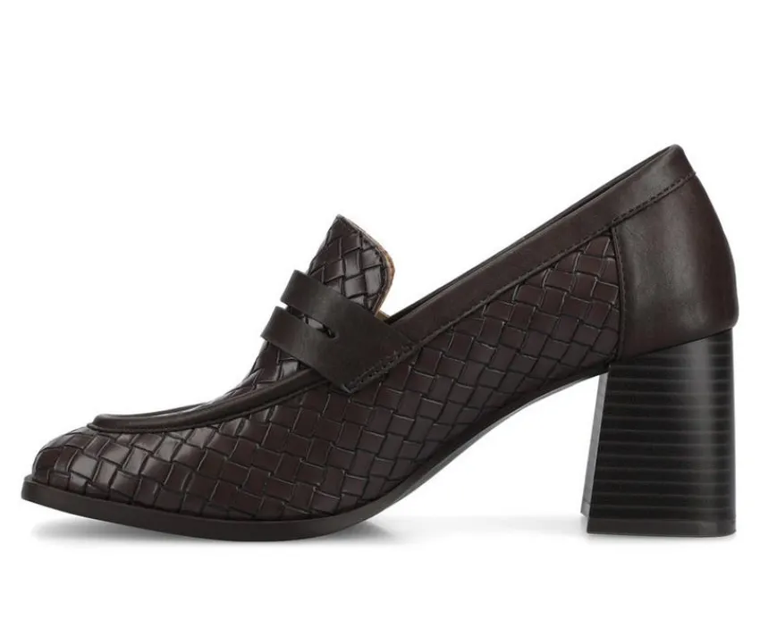Journee Collection Loafers & Oxfords>Women's Malleah Block Heel Loafers