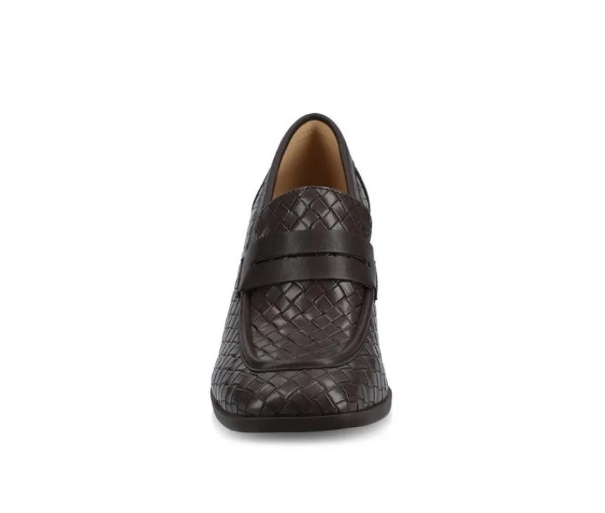 Journee Collection Loafers & Oxfords>Women's Malleah Block Heel Loafers