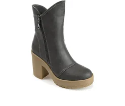 Journee Collection Dress>Women's Jaquie Block Heel Platform Booties