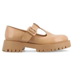 Journee Collection Loafers & Oxfords>Women's Suvi Chunky T-Strap Mary Janes