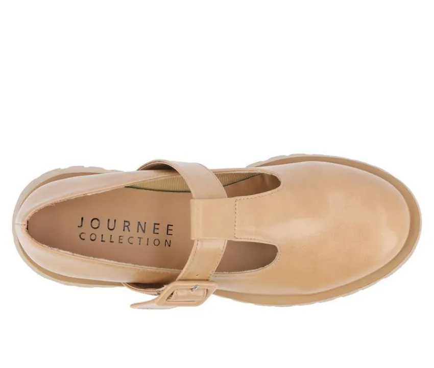 Journee Collection Loafers & Oxfords>Women's Suvi Chunky T-Strap Mary Janes