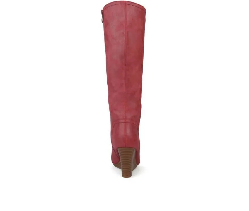 Journee Collection Tall>Women's Langly Wedge Knee High Boots