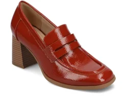 Journee Collection Loafers & Oxfords>Women's Malleah Block Heel Loafers