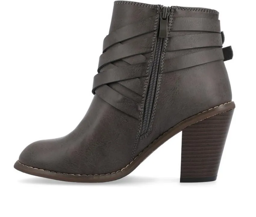 Journee Collection Dress>Women's Strap Wide Width Booties