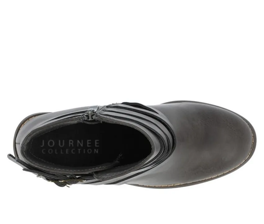 Journee Collection Dress>Women's Strap Wide Width Booties