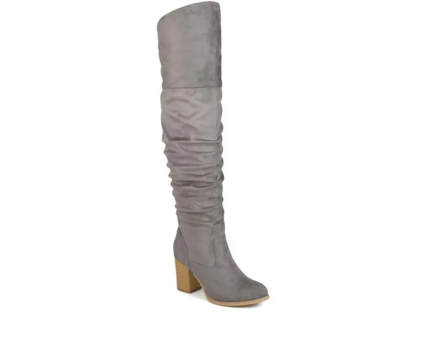 Journee Collection Wide Calf|Dress>Women's Kaison Wide Calf Over-The-Knee Boots