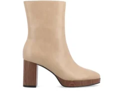 Journee Collection Dress>Women's Romer Block Heeled Platform Booties