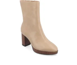 Journee Collection Dress>Women's Romer Block Heeled Platform Booties