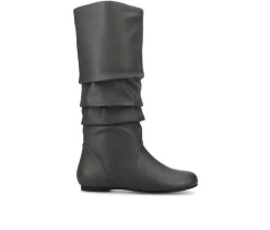 Women's Jayne Wide Width Knee High Boots|Journee Collection Clearance